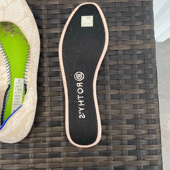 Rothy square toe Lily, knit pattern shoes, women’s size 9 - Picture 7 of 8